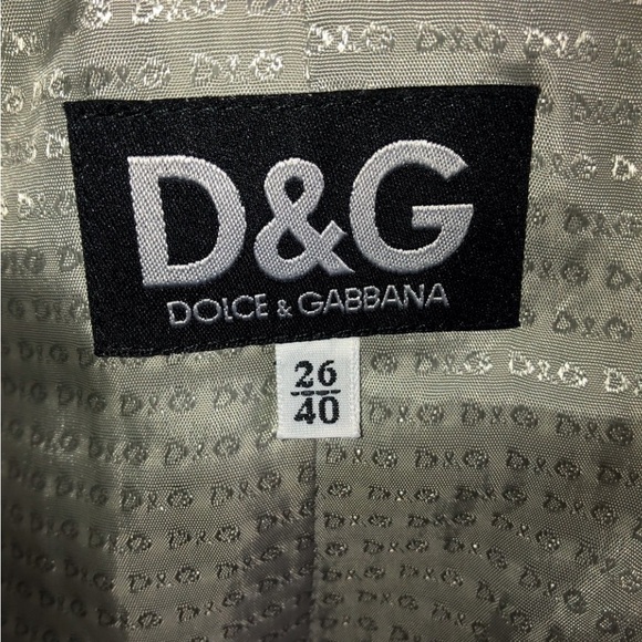 D&G DOLCE&GABBANA] Icy Grey Slim Jacket with pockets - Picture 11 of 14